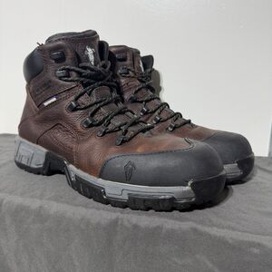 Men’s Steel Toe Work Boots 10.5 Waterproof Michelin 6” HydroEdge XHY662 Brown